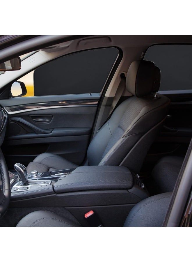 ستائر نوافذ السيارة  عبوة من 4 ستائر مغناطيسية لحماية خصوصية السيارة، ستائر جانبية لحماية الطفل من أشعة الشمس فوق البنفسجية، مناسبة للتخييم، والقيلولة، والنوم، والرضاعة الطبيعية. - Image 3